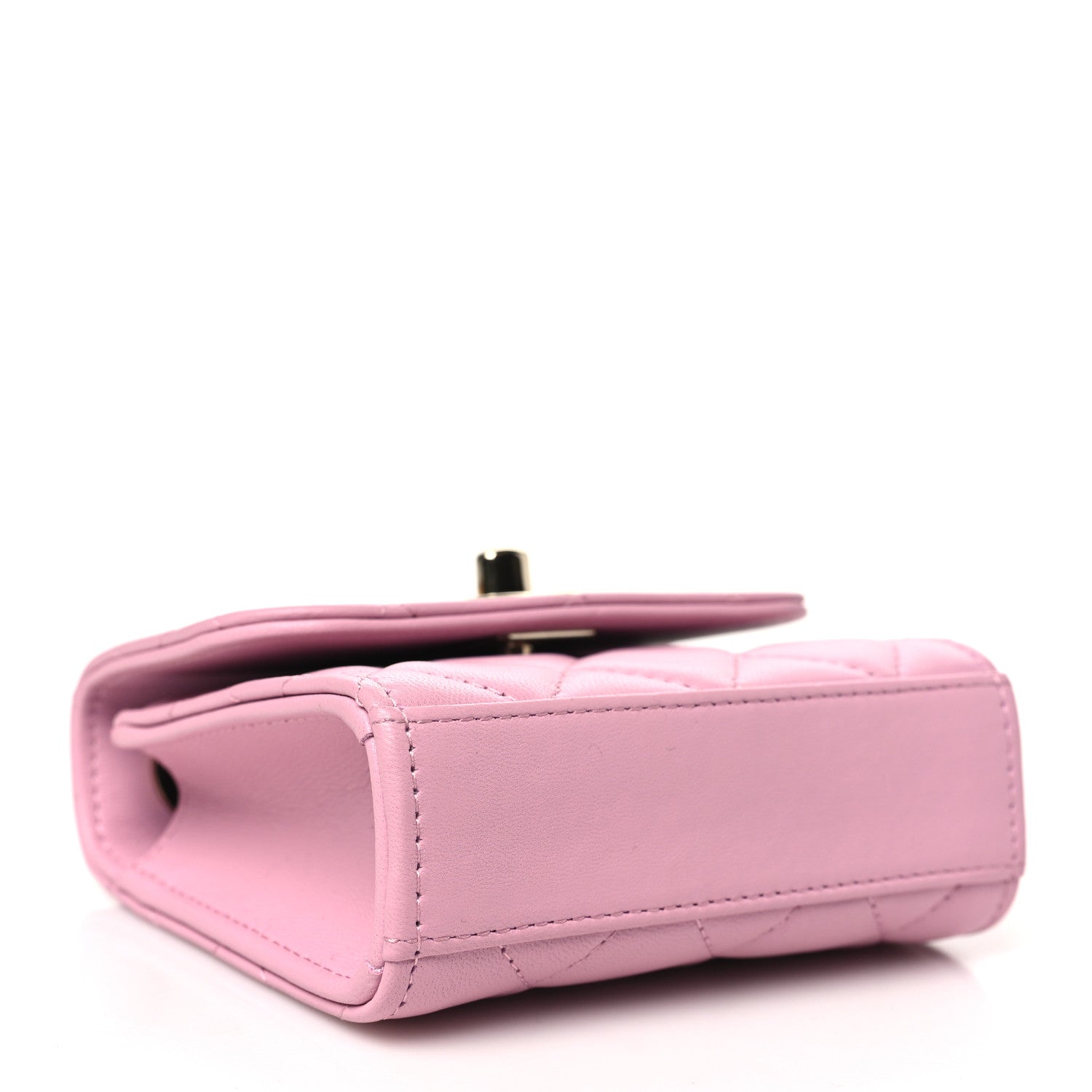 Chanel Lambskin Quilted Mini Trendy CC Clutch With Chain Pink 4 of 11