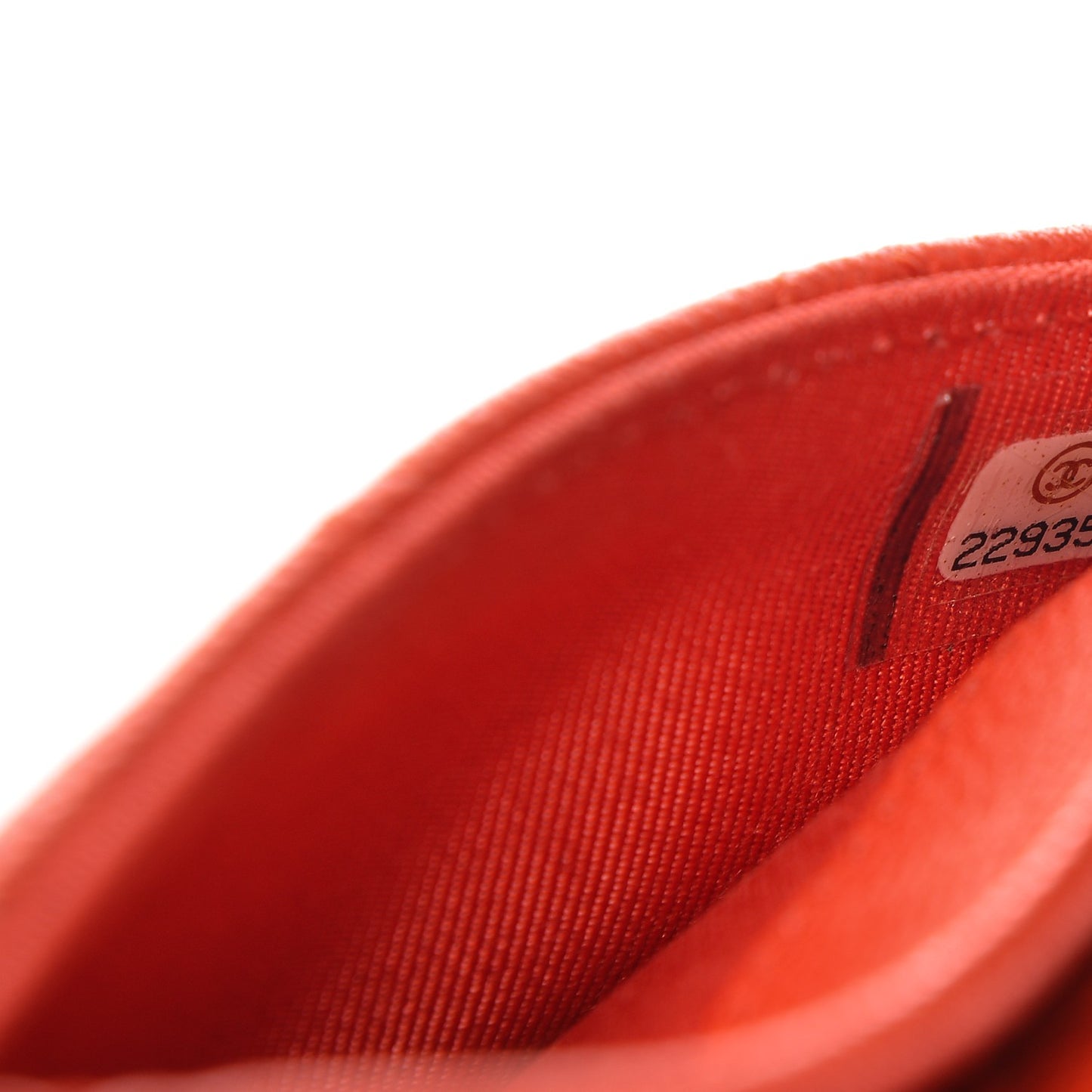 Caviar Quilted Flap Card Holder Red