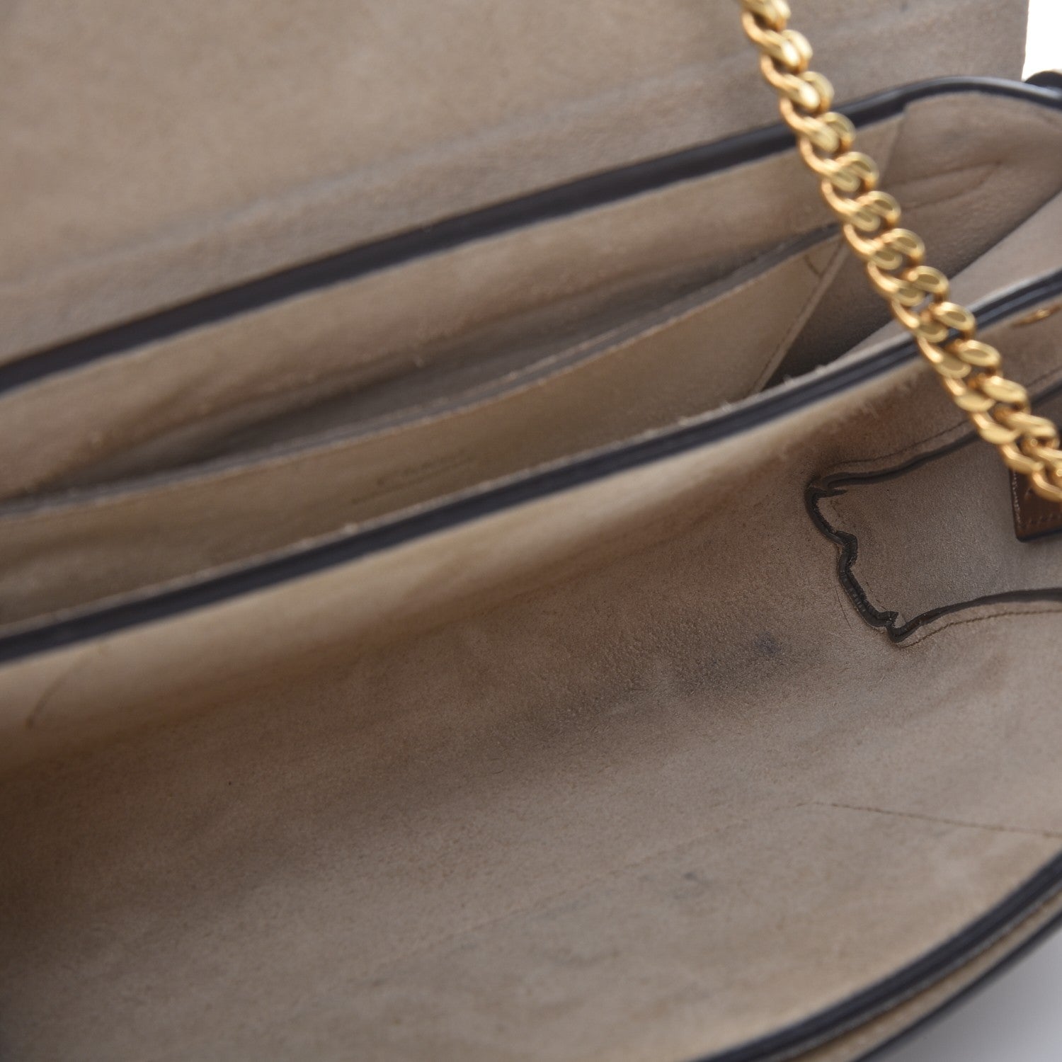 Chloe Goatskin Small Faye Shoulder Bag Woody Khaki 9 of 9