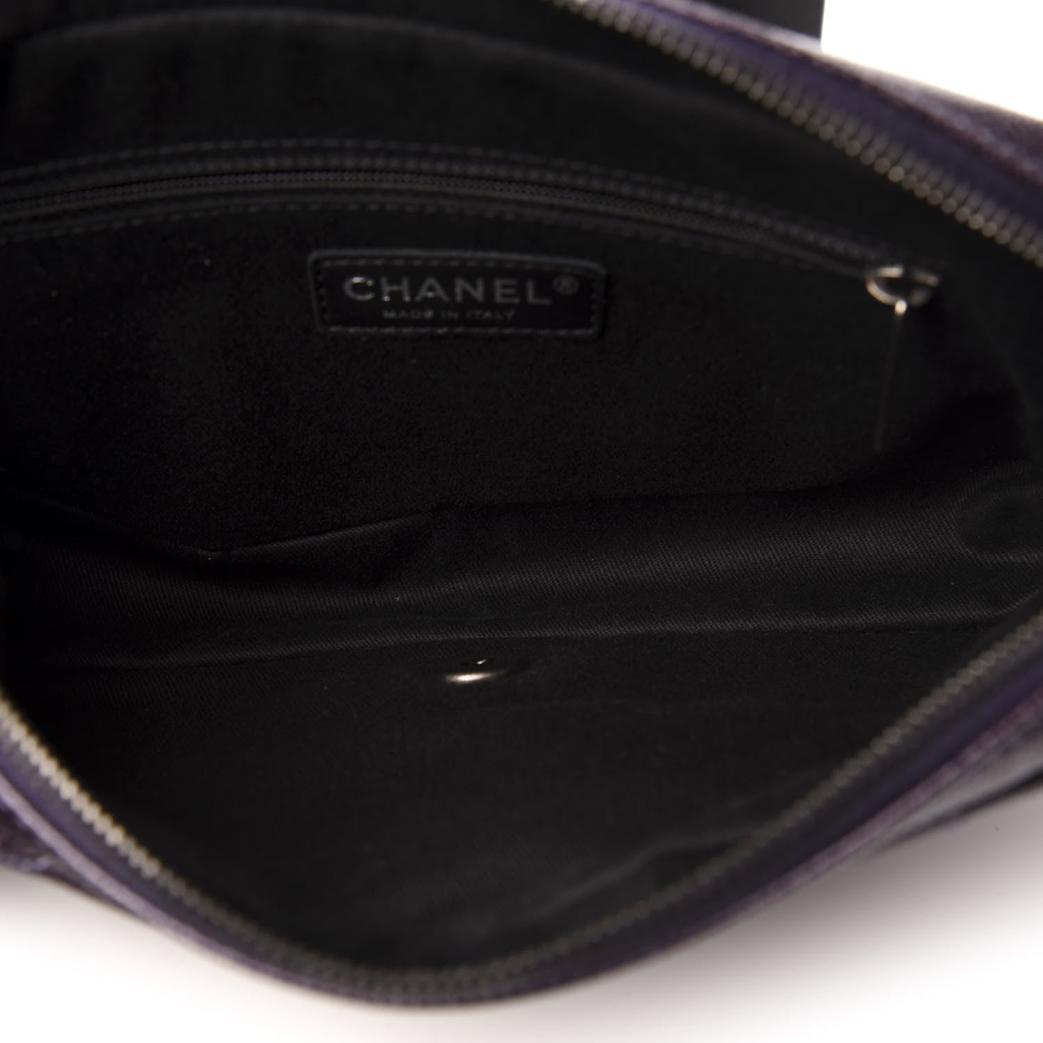 Chanel Iridescent Caviar Quilted Small Chic Flap Dark Purple 5 of 11
