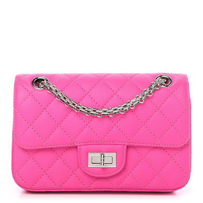 Chanel Goatskin Quilted 2.55 Reissue Mini Flap Fluorescent Pink 1 of 12