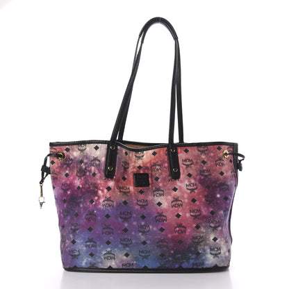 MCM Galaxy Visetos Medium Project Reversible Shopper Tote Cognac Multicolor 9 of 16