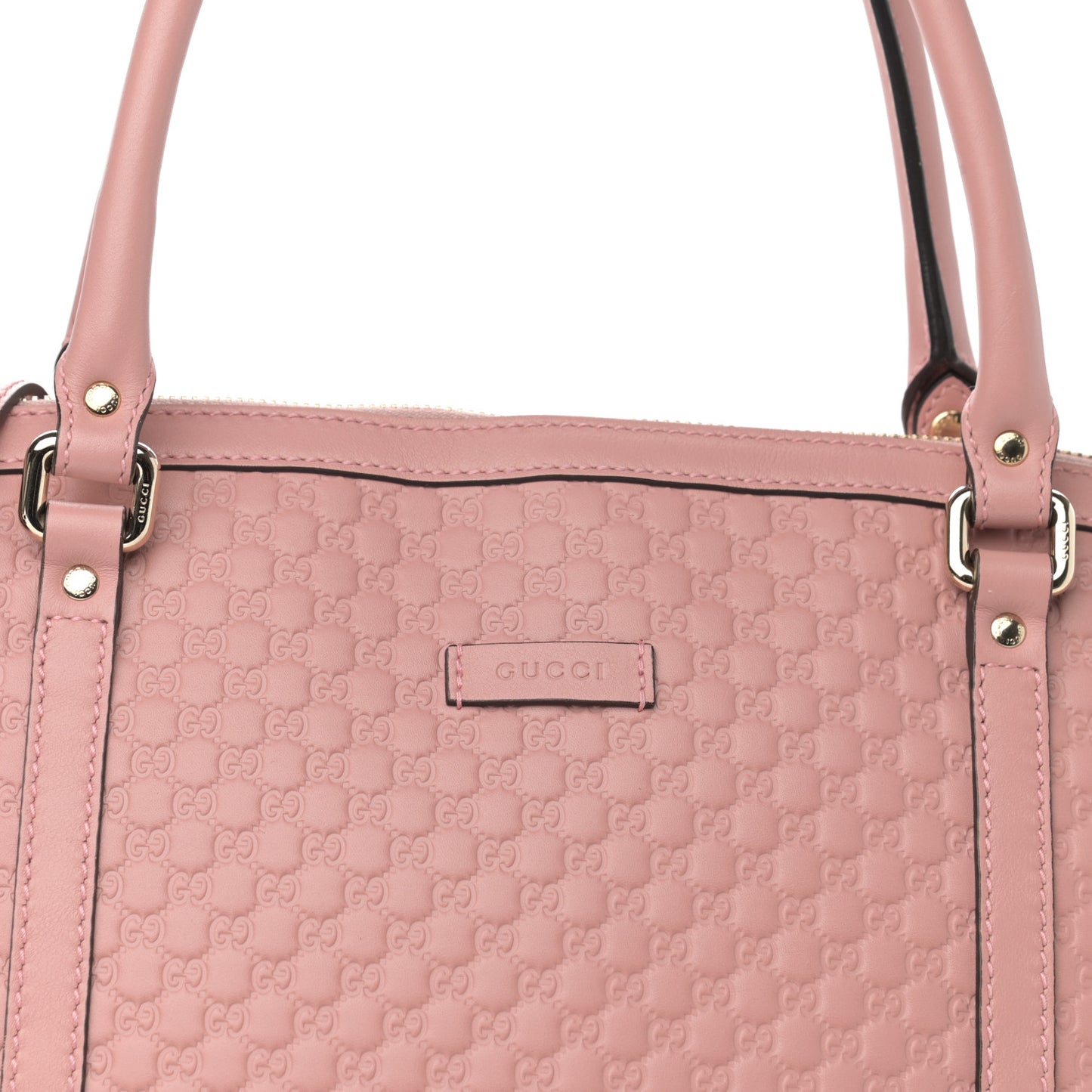 Soft Microguccissima Large Dome Satchel Soft Pink