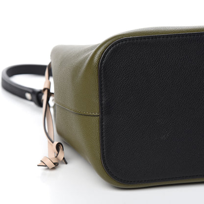 Louis Vuitton Calfskin Lockme Bucket Laurier Green Toffee Latte Beige Black 6 of 8