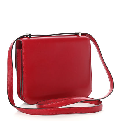 Hermes Tadelakt Constance 18 Rouge Vif 3 of 10