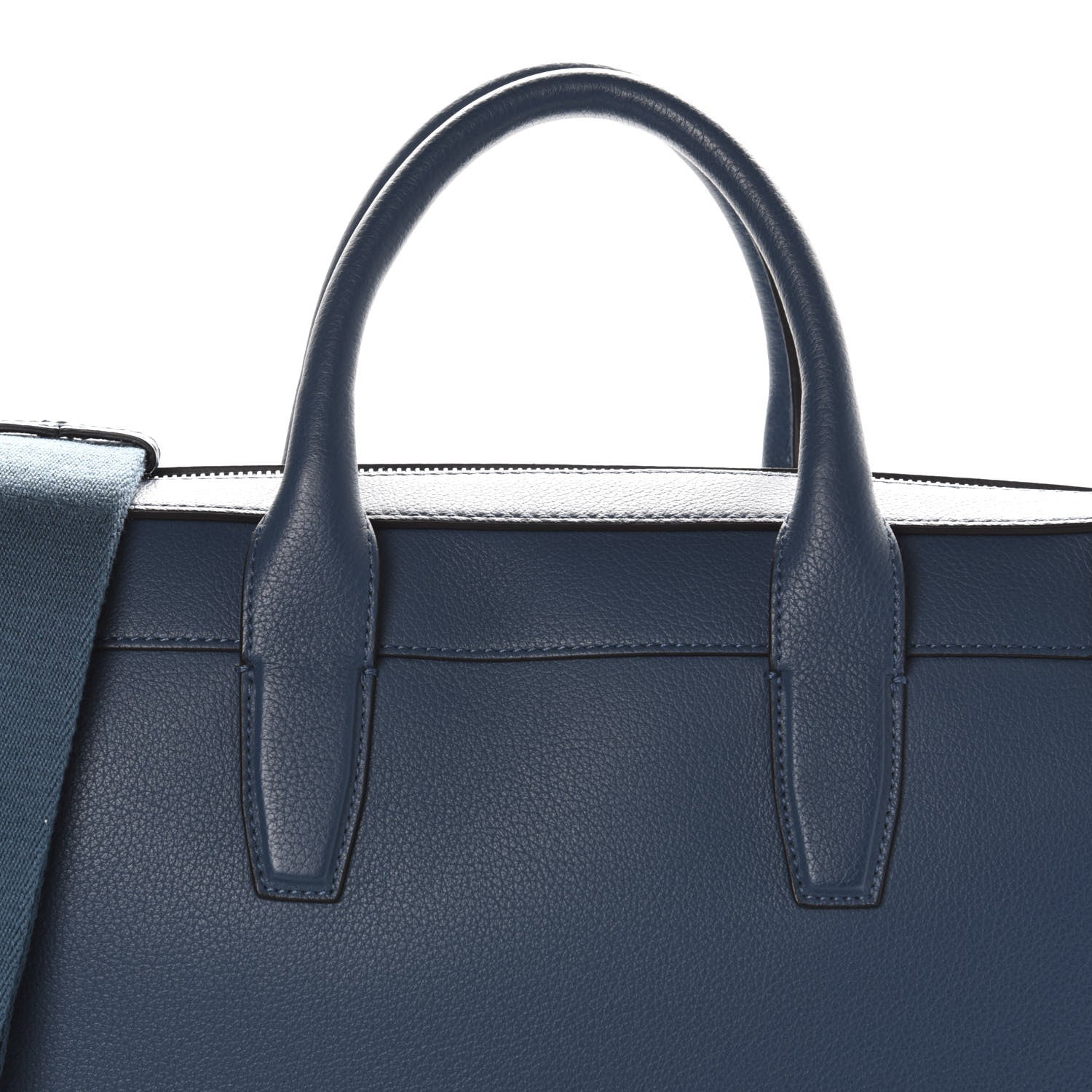 Mulberry Small Classic Grain Calfskin Belgrave Single Document Holder Deep Sea 11 of 11
