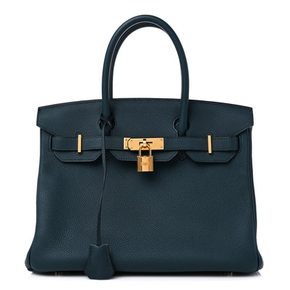 Hermes Togo Birkin 30 Vert Cypress 1 of 10