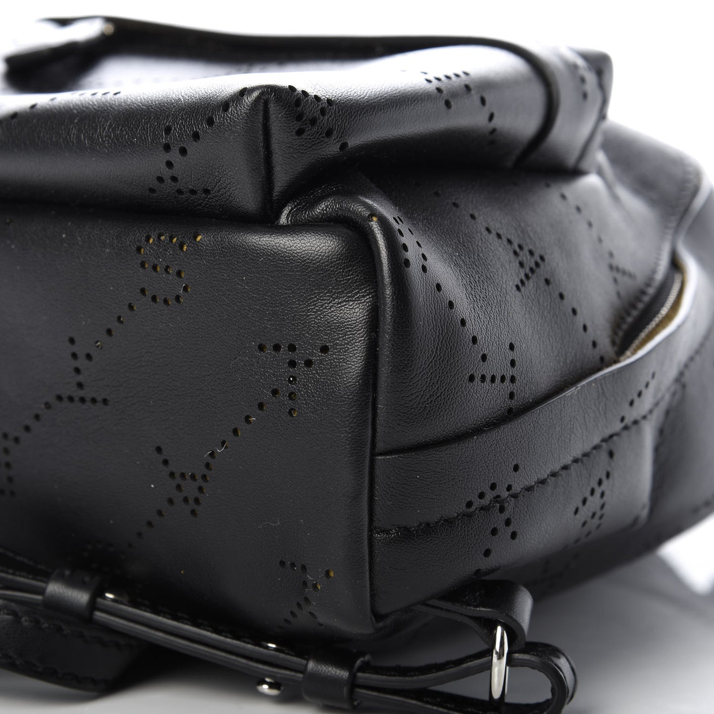 Eco Alter Nappa Perforated Logo Mini Backpack Black