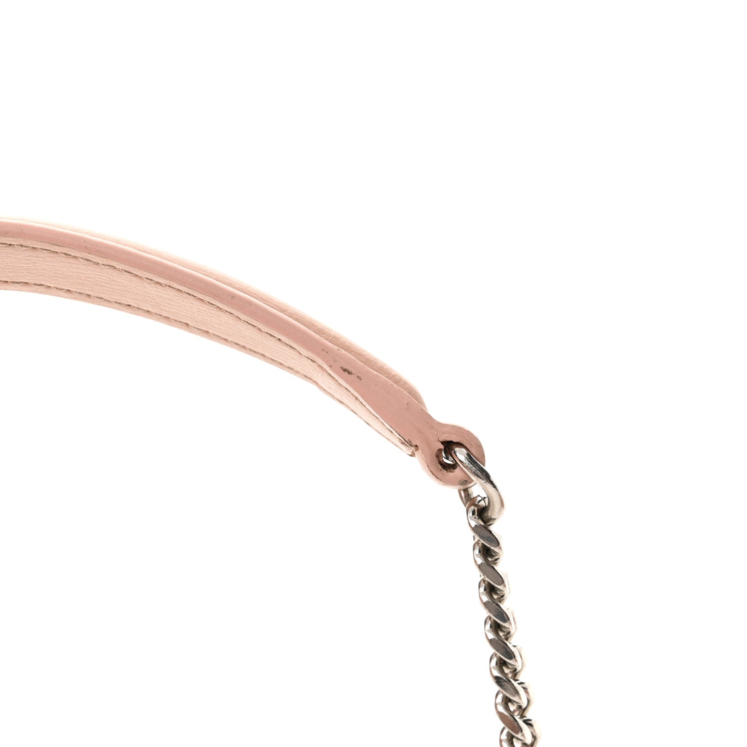 Saint Laurent Calfskin Monogram Sunset Chain Wallet Light Pink 18 of 19