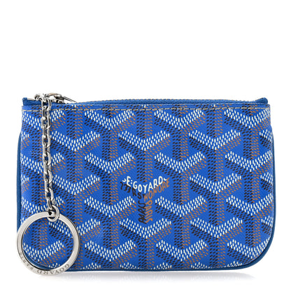 Goyard Goyardine Nano Senat Key Pouch Blue 1 of 9