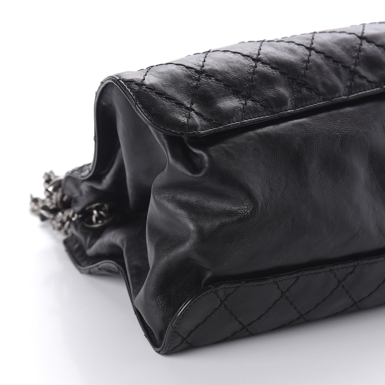 Chanel Calfskin CC Crave Tote Black 6 of 10
