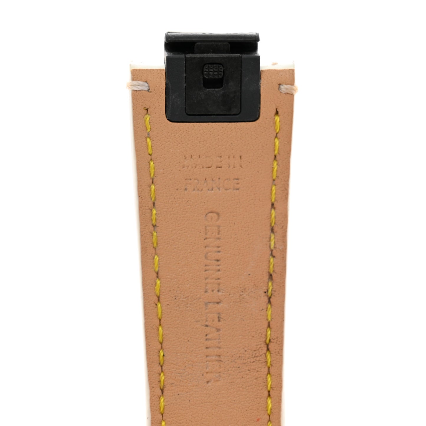 Vernis Tambour 10mm Watch Strap White