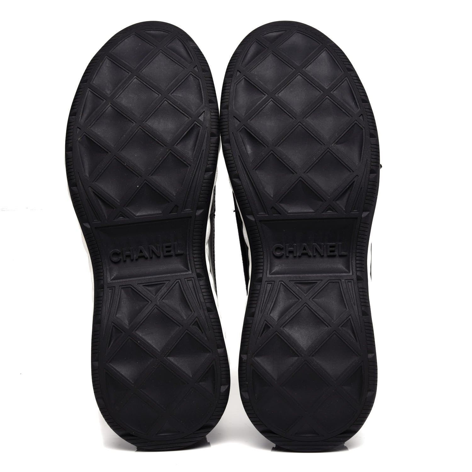 Chanel Velvet Calfskin Mixed Fibers CC Sneakers 38.5 Black 6 of 10