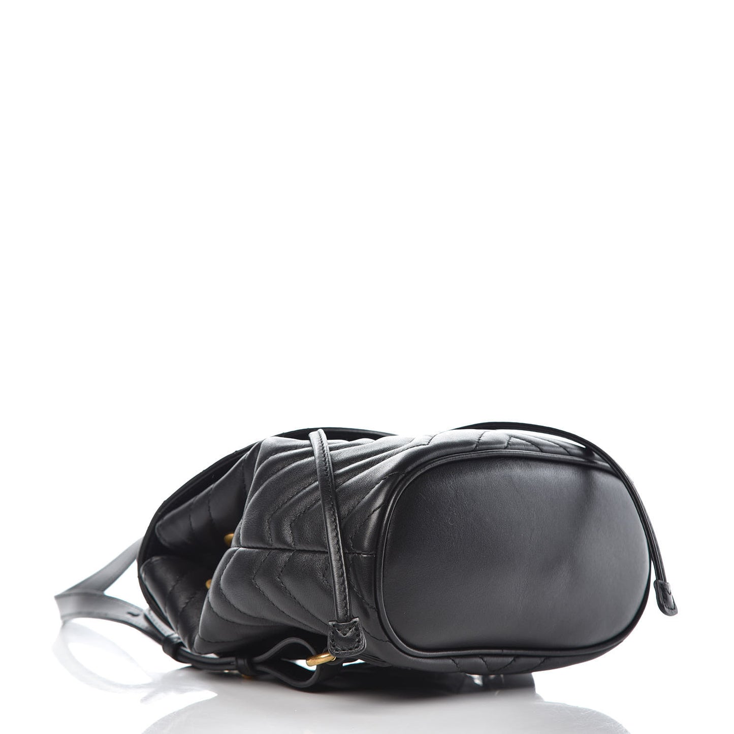 Calfskin Matelasse GG Marmont Flap Backpack Black