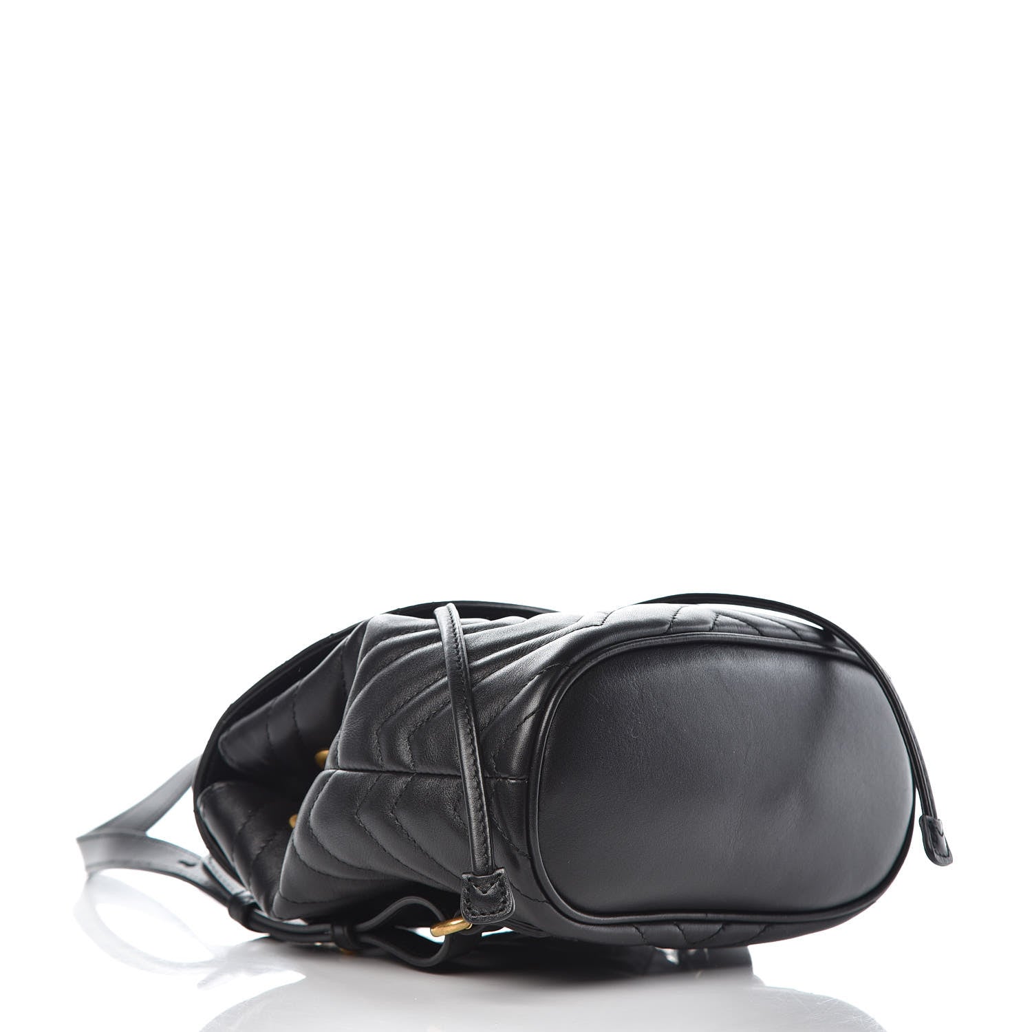 Gucci Calfskin Matelasse GG Marmont Flap Backpack Black 4 of 12