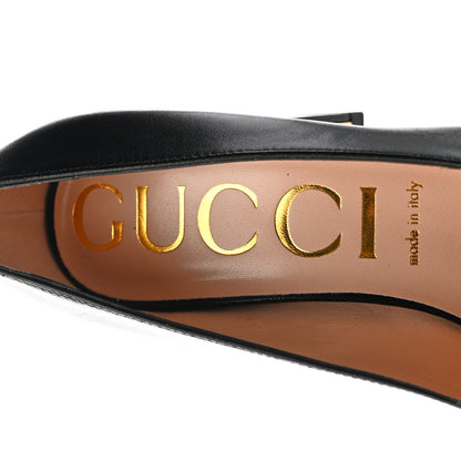 Gucci Malaga Kid Horsebit 75mm Pumps 38 Black 8 of 9