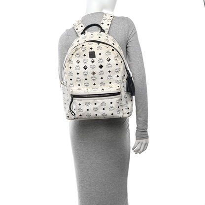MCM Visetos Medium Sprinkle Stud Stark Backpack White 2 of 13
