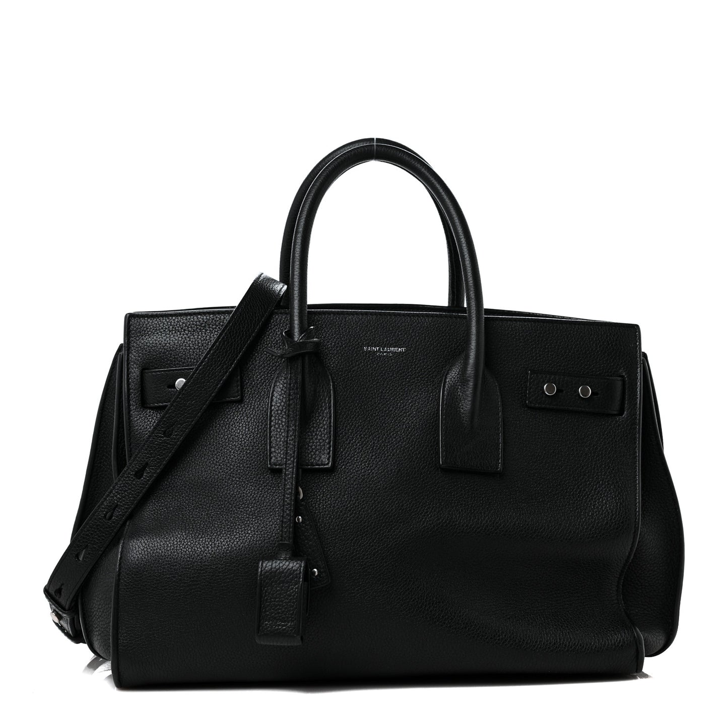 Grained Calfskin Souple Sac De Jour Black