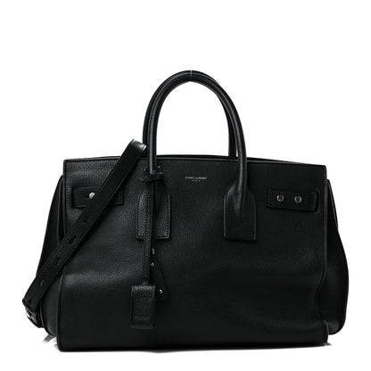 Saint Laurent Grained Calfskin Souple Sac De Jour Black 1 of 8
