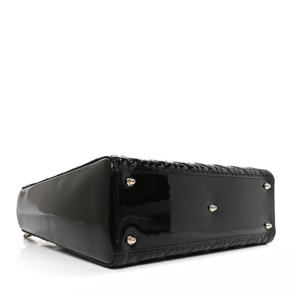 Christian Dior Patent Cannage Large Lady Dior Black 4 of 10