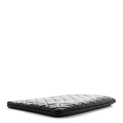 Chanel Caviar Quilted Medium Cosmetic Case Black 4 of 10