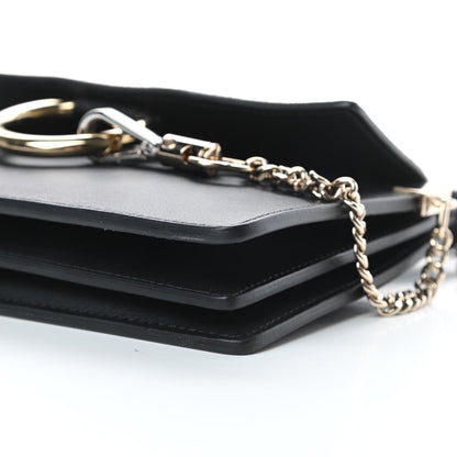 Chloe Calfskin Suede Mini Chain Faye Shoulder Bag Black 10 of 12