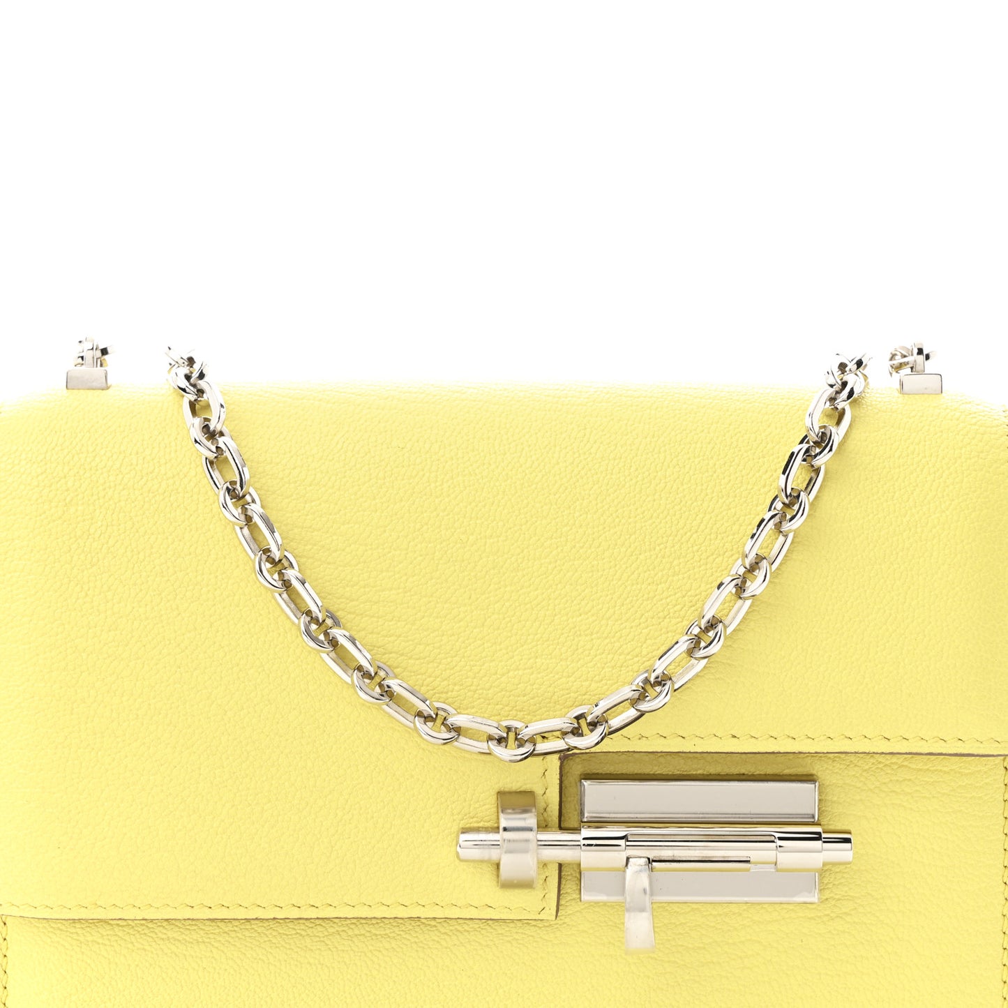 Chevre Mysore Mini Verrou Chaine Bag Limoncello