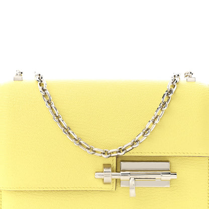 Hermes Chevre Mysore Mini Verrou Chaine Bag Limoncello 8 of 10