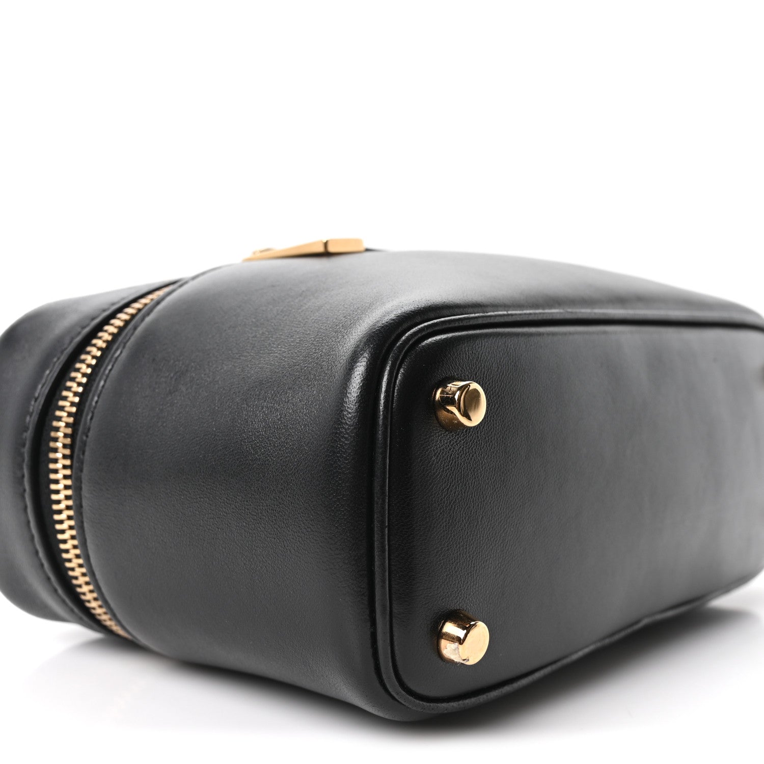 Versace Lambskin Tag Vanity Bag Black 9 of 10