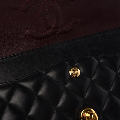 Chanel Lambskin Quilted Medium Double Flap Black 12 of 13