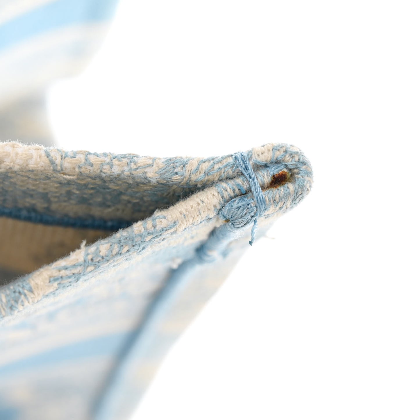 Canvas Embroidered Medium Dioriviera Toile De Jouy Book Tote Light Blue