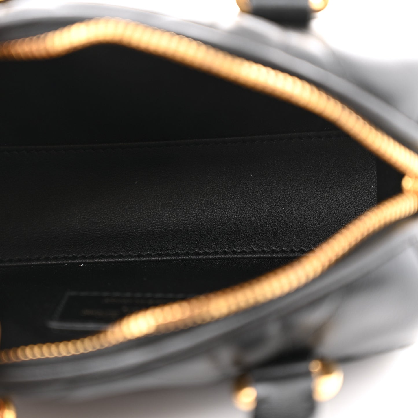 Calfskin Macrocannage Nano Groove 17 Bag Black