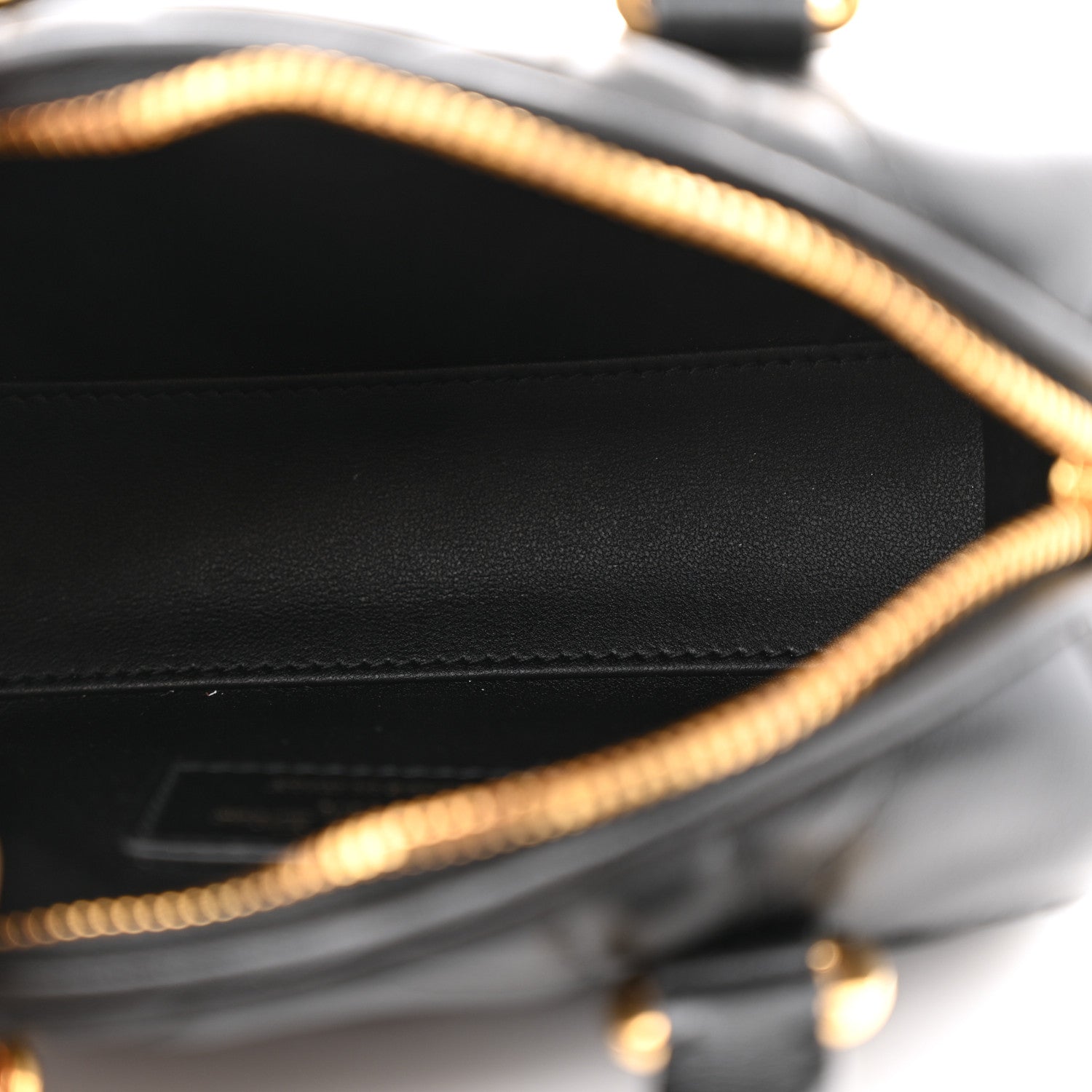 Christian Dior Calfskin Macrocannage Nano Groove 17 Bag Black 5 of 11