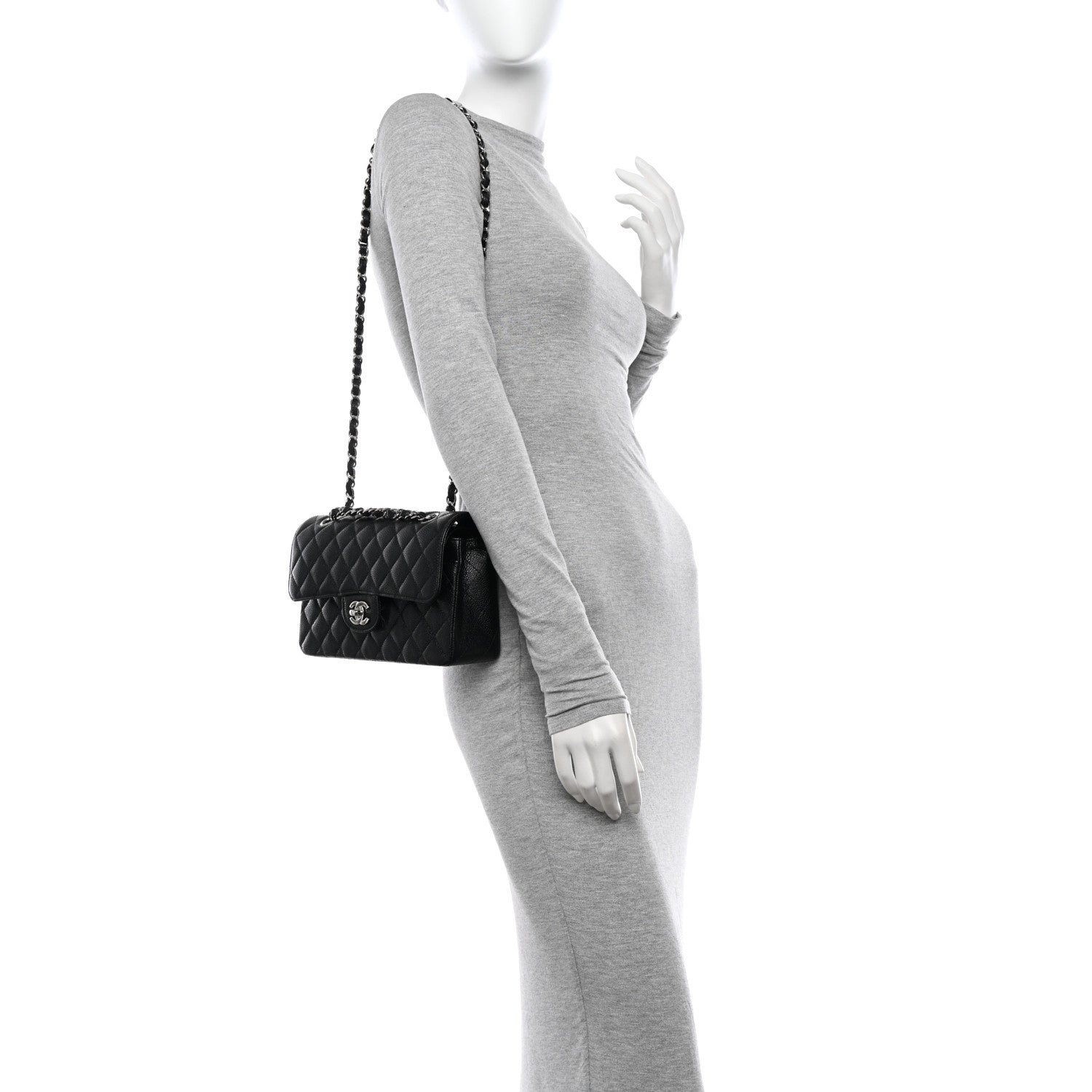 Chanel Caviar Quilted Small Double Flap Black 3 of 10
