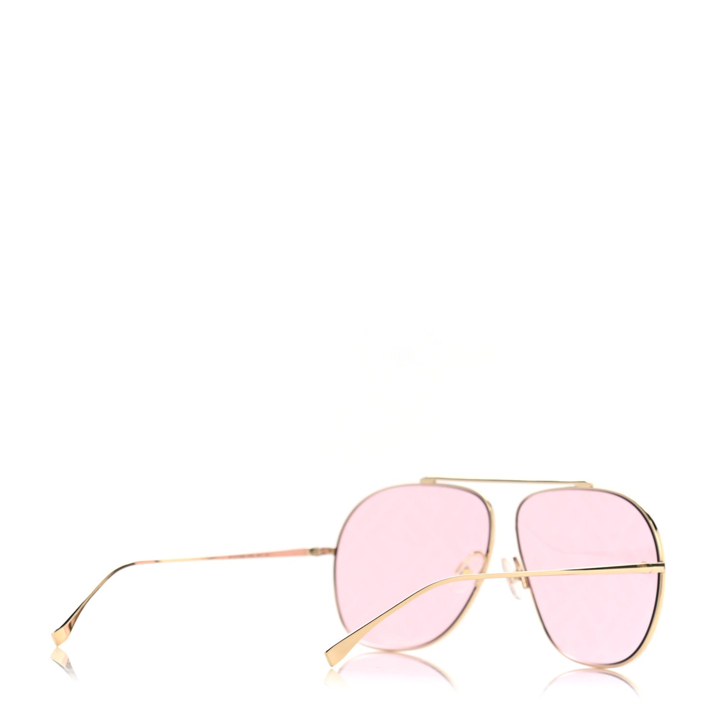 Metal FF Family Aviator Sunglasses FF0407 Pink