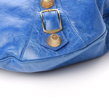 Balenciaga Chevre Giant 21 Gold Hardware Hobo French Bleu 11 of 12