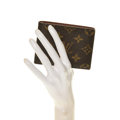 Louis Vuitton Monogram Mens Porte-Billets 3 Card Billfold Wallet 2 of 6