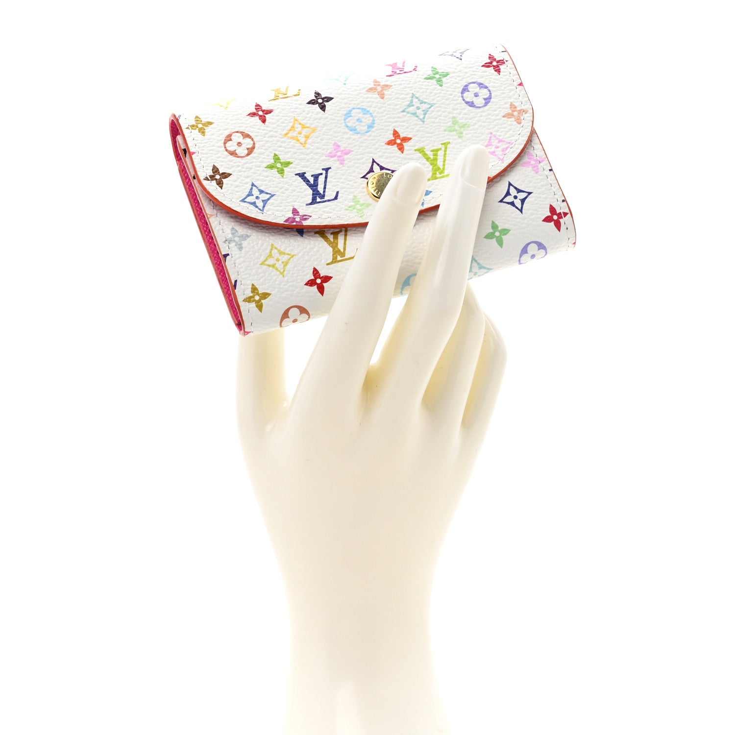 Louis Vuitton LV X TM Monogram Multicolor Rosalie Coin Purse White Kawaii Pink 2 of 8