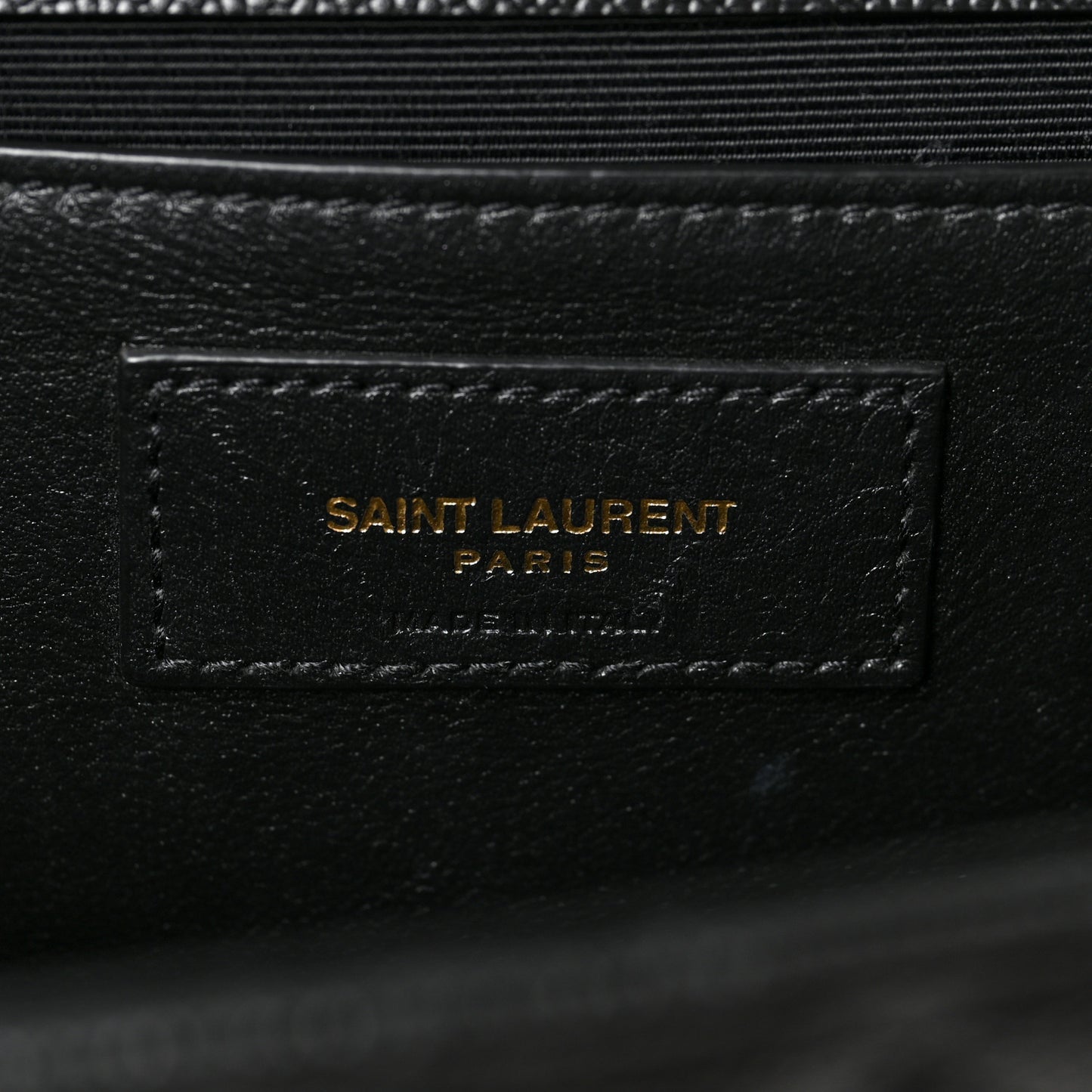 Grain De Poudre Textured Mixed Matelasse Triquilt Medium Monogram Satchel Black