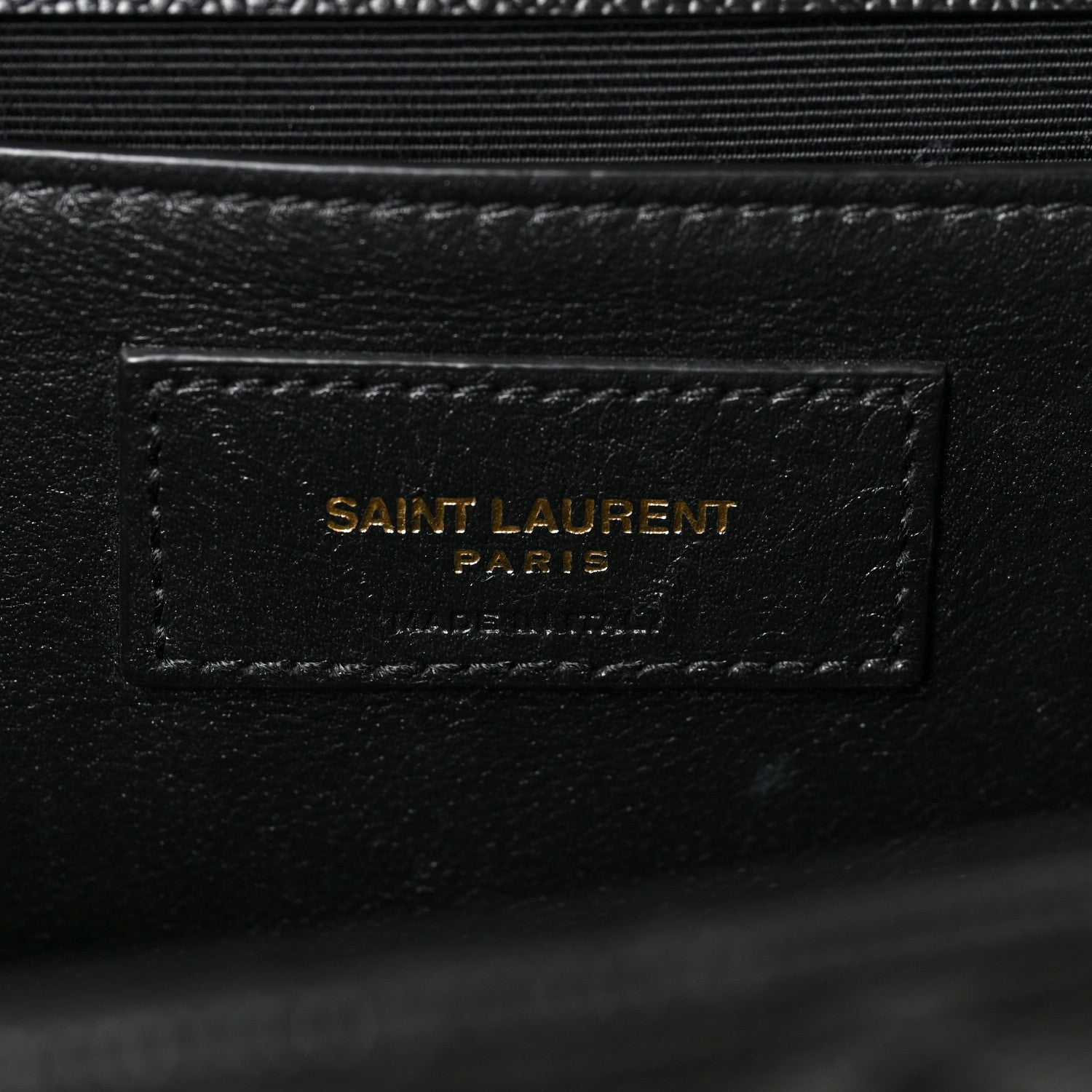 Saint Laurent Grain De Poudre Textured Mixed Matelasse Triquilt Medium Monogram Satchel Black 6 of 13