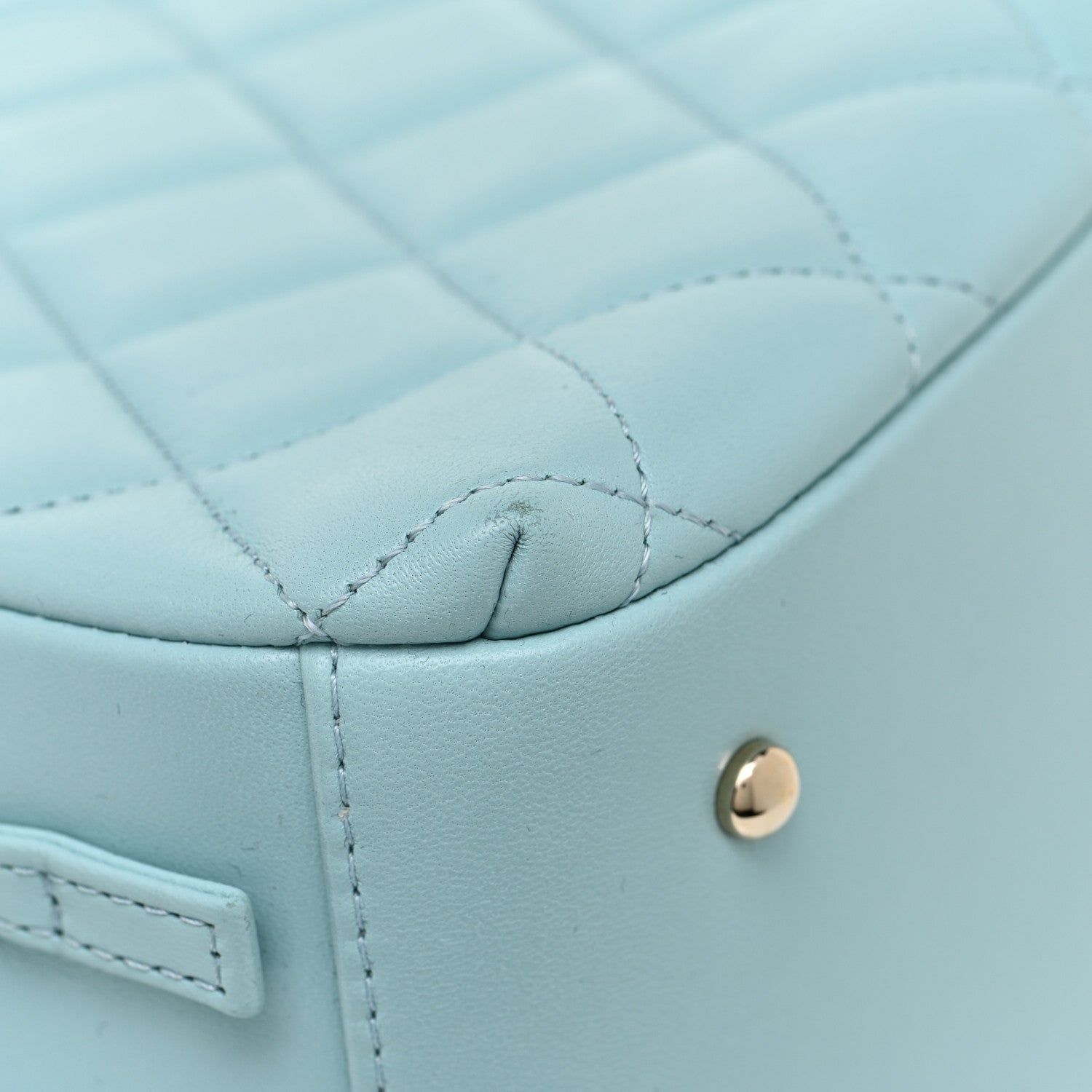 Chanel Lambskin Quilted Small Trendy CC Bowling Bag Light Blue 9 of 12