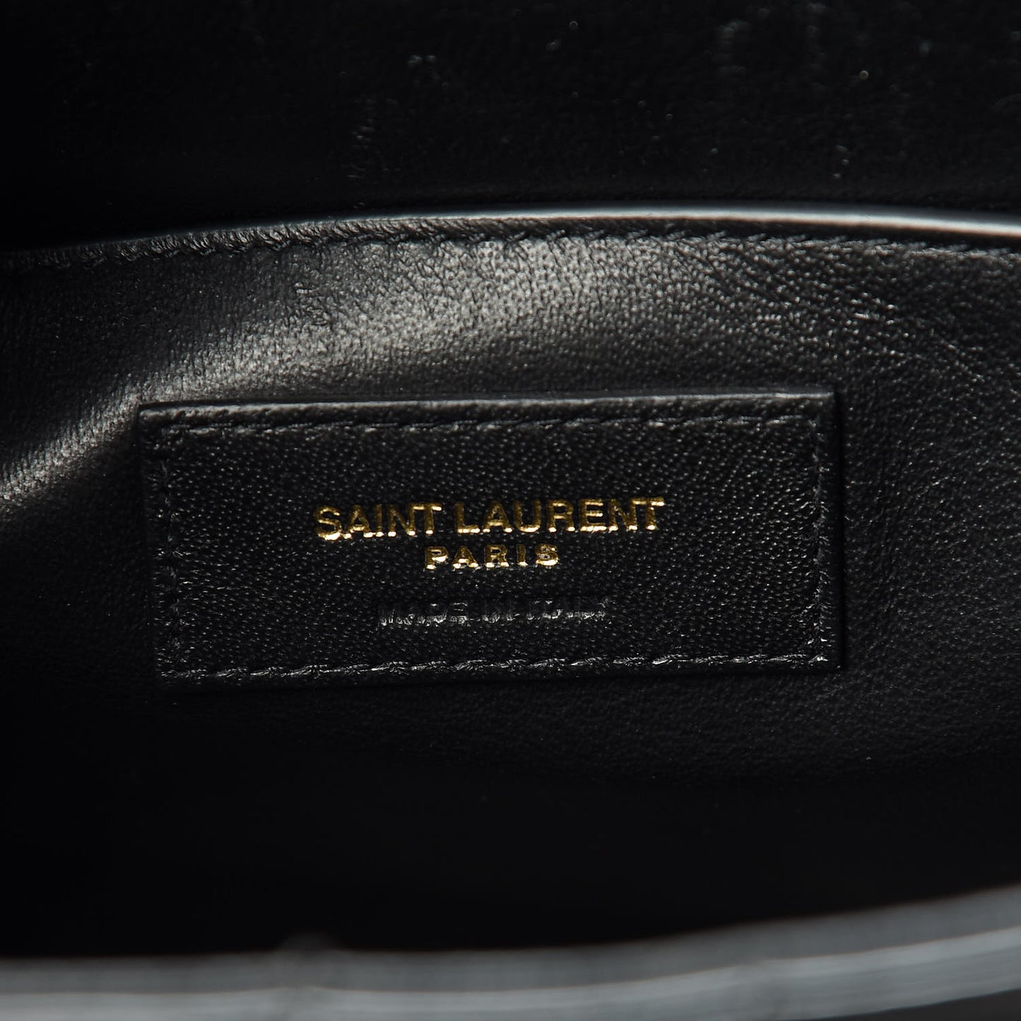 Patent Matelasse Monogram Large Vicky Chain Bag Black