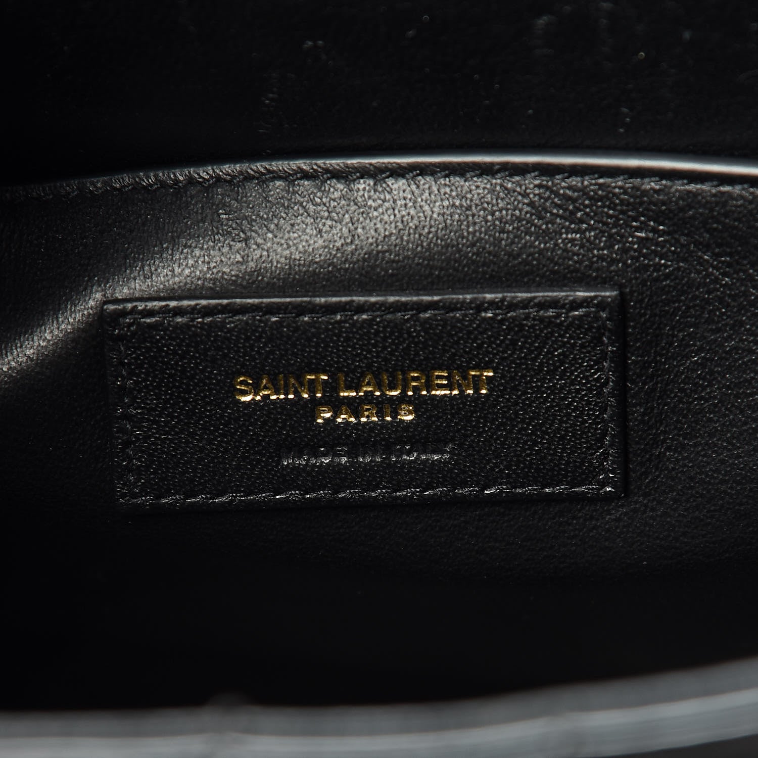 Saint Laurent Patent Matelasse Monogram Large Vicky Chain Bag Black 6 of 15