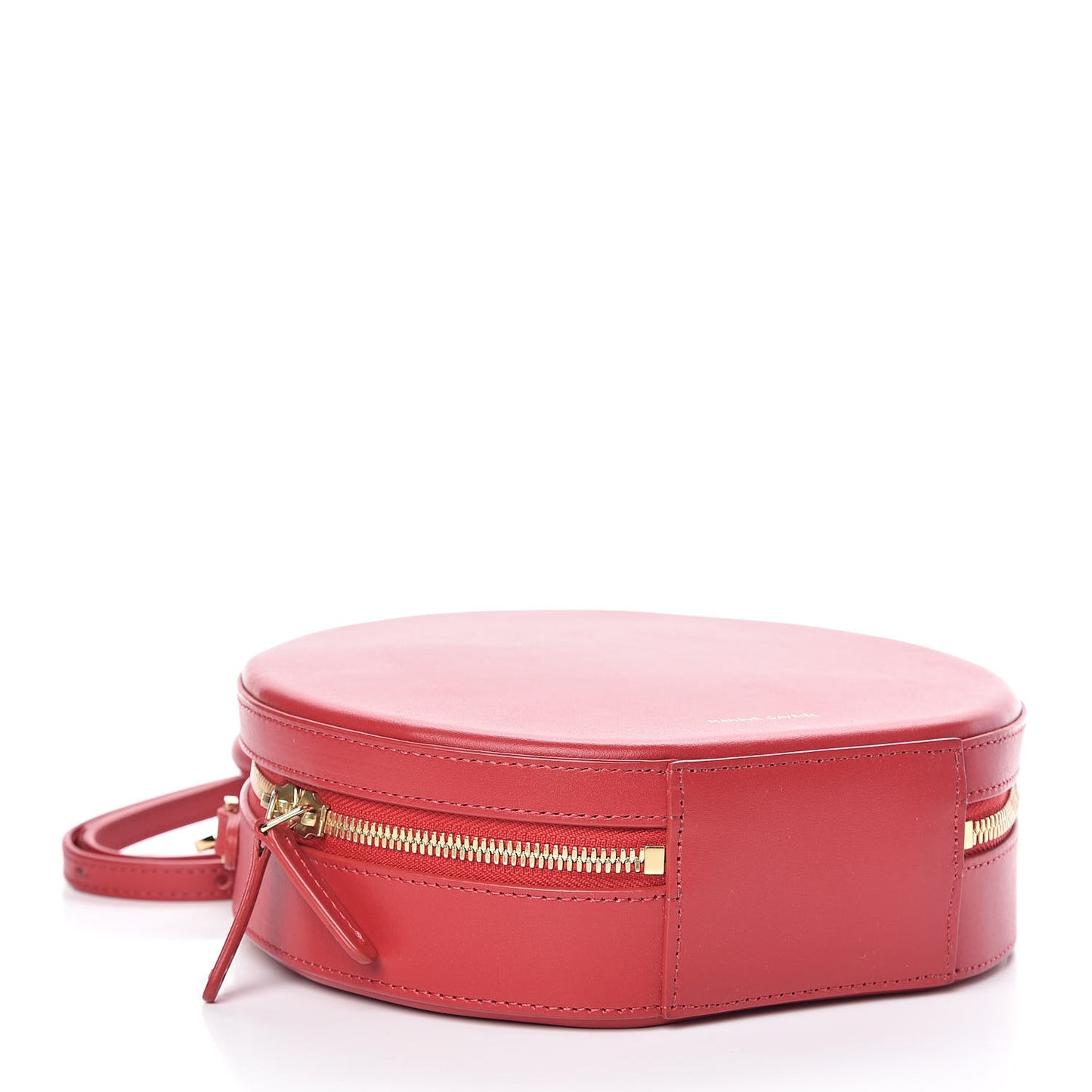 Calfskin Circle Crossbody Bag Flamma