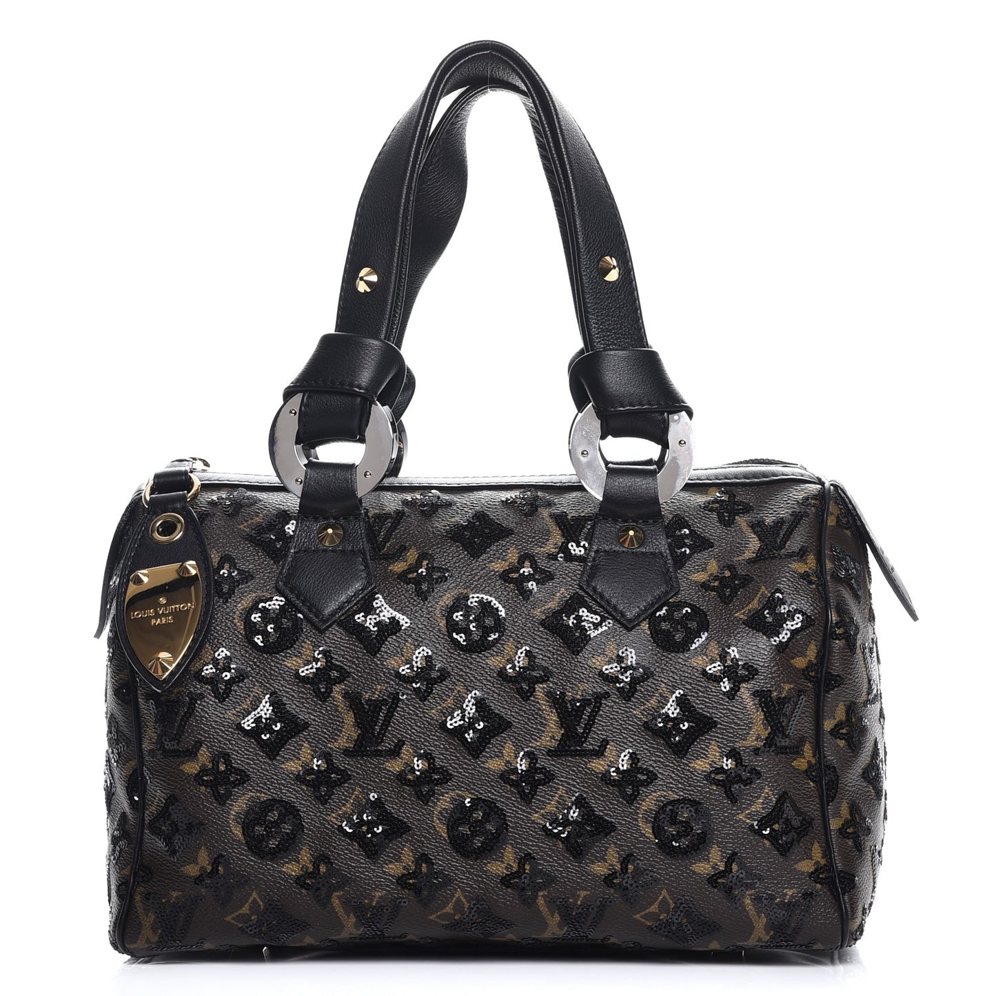 Monogram Sequins Eclipse Speedy 28 Black