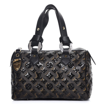 Louis Vuitton Monogram Sequins Eclipse Speedy 28 Black 1 of 8