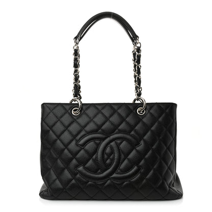 Chanel Caviar Quilted Grand Shopping Tote GST Black 1 of 10