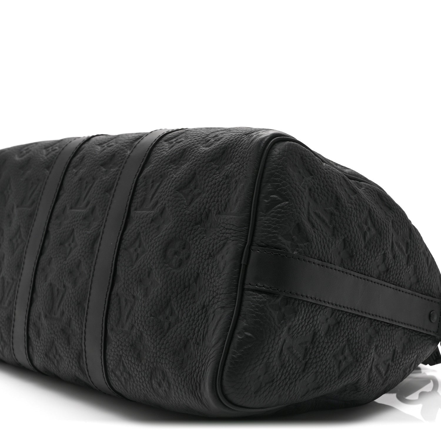Louis Vuitton Monogram Taurillon Keepall Bandouliere 35 Black 9 of 9