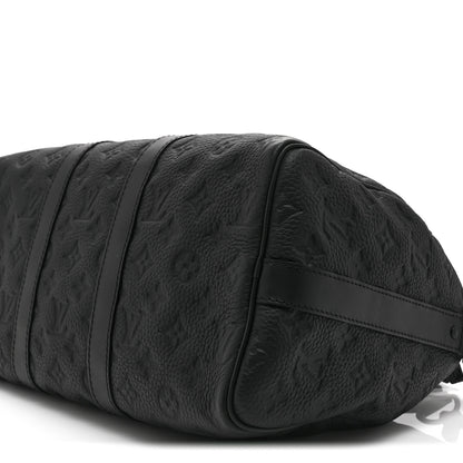 Louis Vuitton Monogram Taurillon Keepall Bandouliere 35 Black 9 of 9