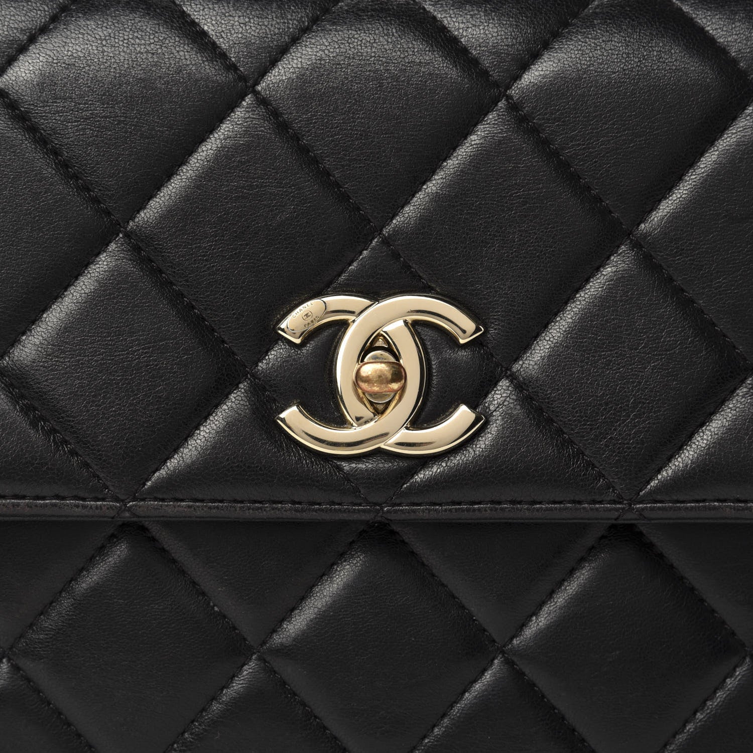 Chanel Lambskin Quilted Medium Trendy CC Flap Dual Handle Bag Black 14 of 14